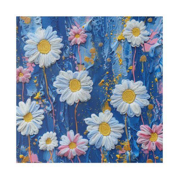 102212-41.jpg Blue Jean Embroidered Daises Standard Canvas