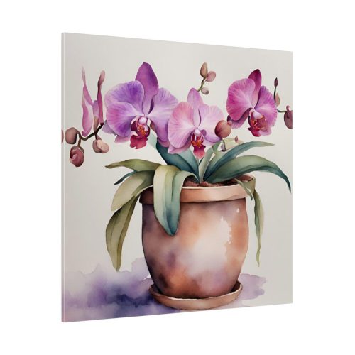 Orchid Flowers In Pot Standard Canvas