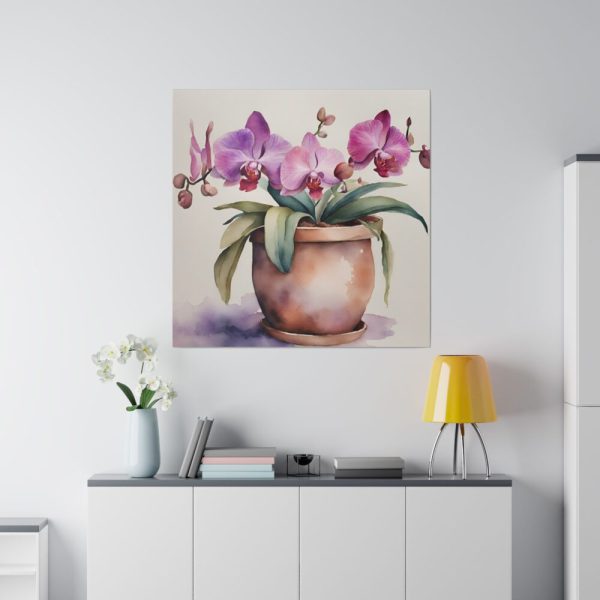 102212-55.jpg Orchid Flowers In Pot Standard Canvas