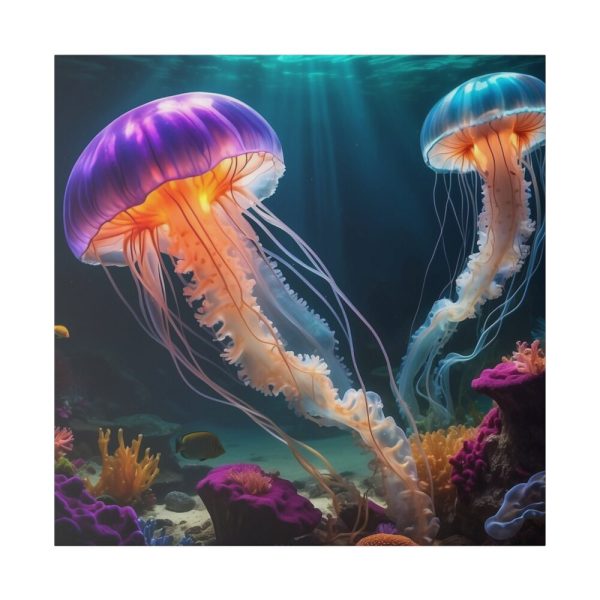 102212-65.jpg Swimming Jellyfish Standard Canvas