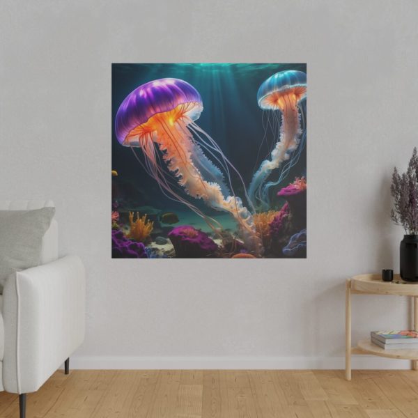 102212-66.jpg Swimming Jellyfish Standard Canvas