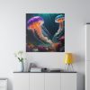 102212-67.jpg Swimming Jellyfish Standard Canvas