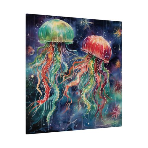 Christmas Jellyfish Nautical Standard Canvas