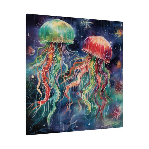 102212-68.jpg Christmas Jellyfish Nautical Standard Canvas