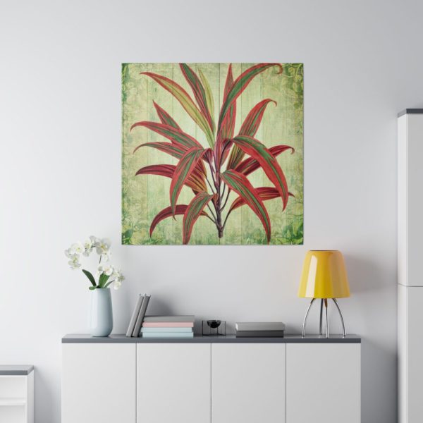 102212-7.jpg Vintage Palm Tree Plant Flower Standard Canvas