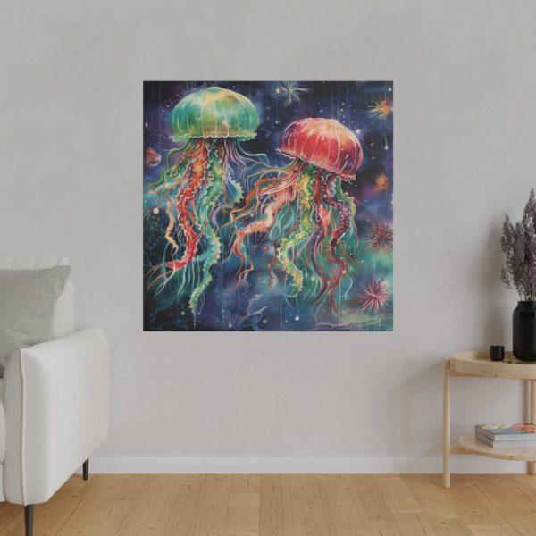 102212-70.jpg Christmas Jellyfish Nautical Standard Canvas