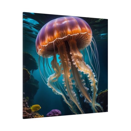 102212-72.jpg Jellyfish In An Aquarium Standard Canvas