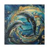 Dolphin Art Print Standard Canvas