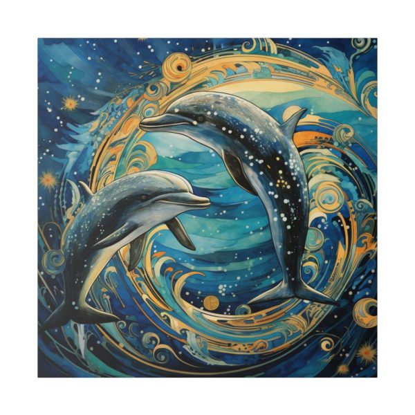 Dolphin Art Print Standard Canvas