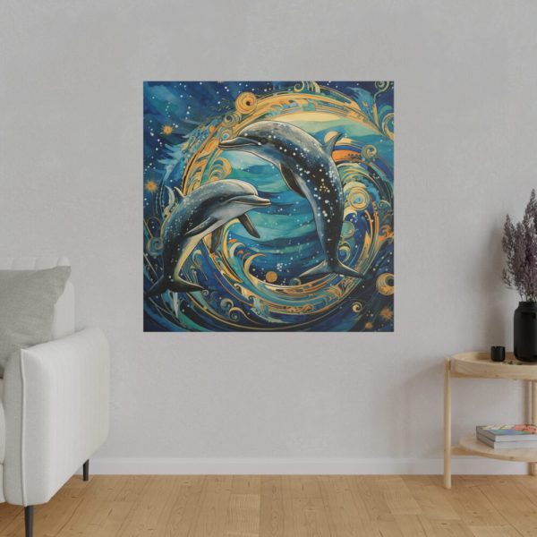 Dolphin Art Print Standard Canvas