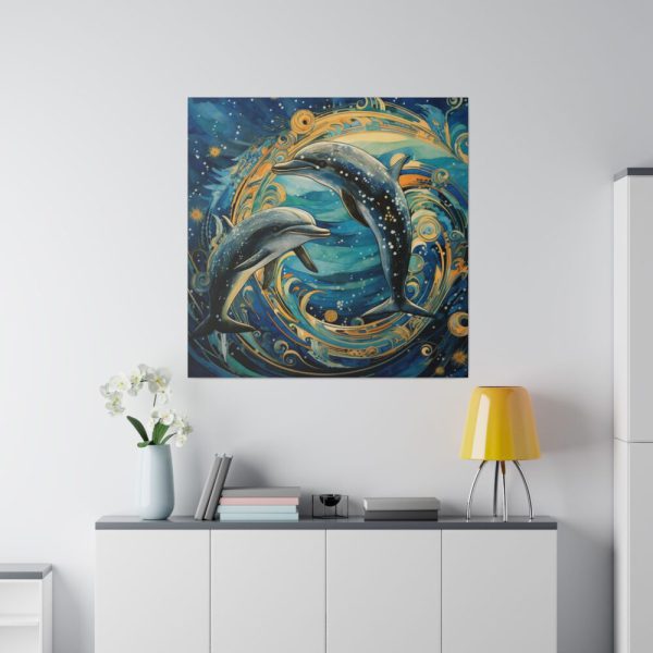 Dolphin Art Print Standard Canvas