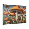 82227-100.jpg Mushrooms Butterfly Forest Art Standard Canvas