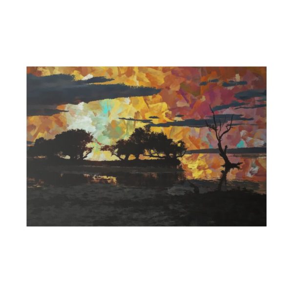 82227-13.jpg Landcape Sunset in Summer Standard Canvas