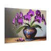 Purple Orchid Still Life Standard Canvas
