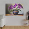 Purple Orchid Still Life Standard Canvas