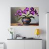 Purple Orchid Still Life Standard Canvas
