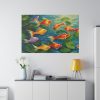 82227-151.jpg Colorful Fish In Lily Pond Standard Canvas