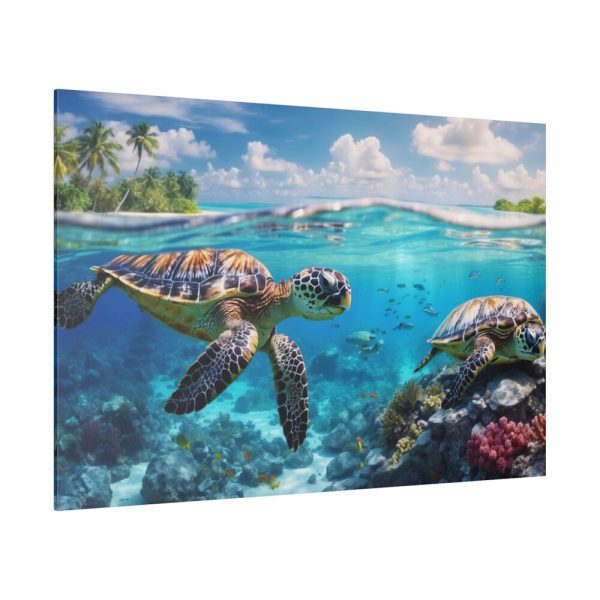 82227-152.jpg Sea Turtle Swimming In The Ocean Standard Canvas