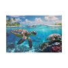 82227-153.jpg Sea Turtle Swimming In The Ocean Standard Canvas