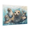 82227-160.jpg Seal Family Art Standard Canvas