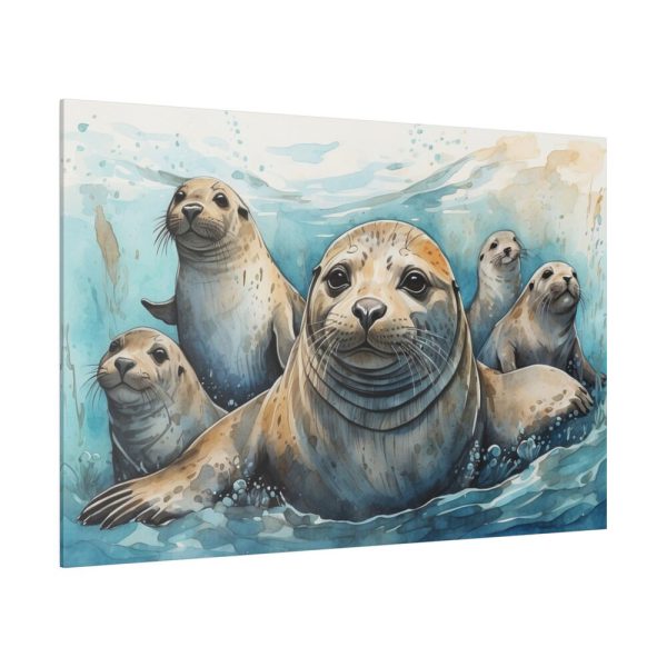 82227-160.jpg Seal Family Art Standard Canvas