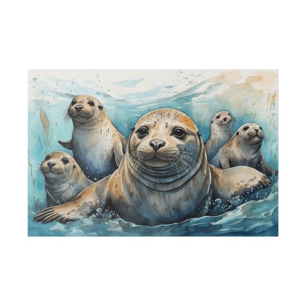 82227-161.jpg Seal Family Art Standard Canvas