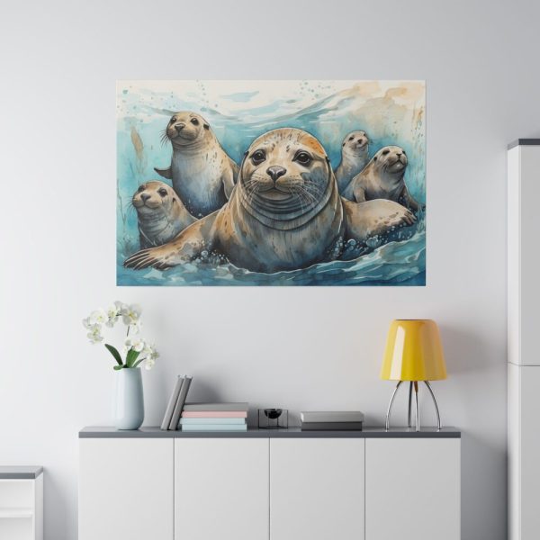 82227-163.jpg Seal Family Art Standard Canvas