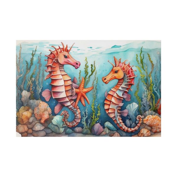 82227-164.jpg Colorful Seahorse Standard Canvas