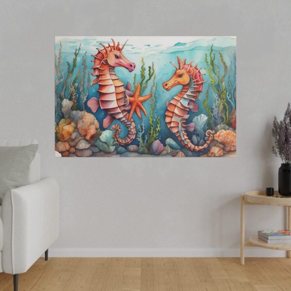 82227-166.jpg Colorful Seahorse Standard Canvas