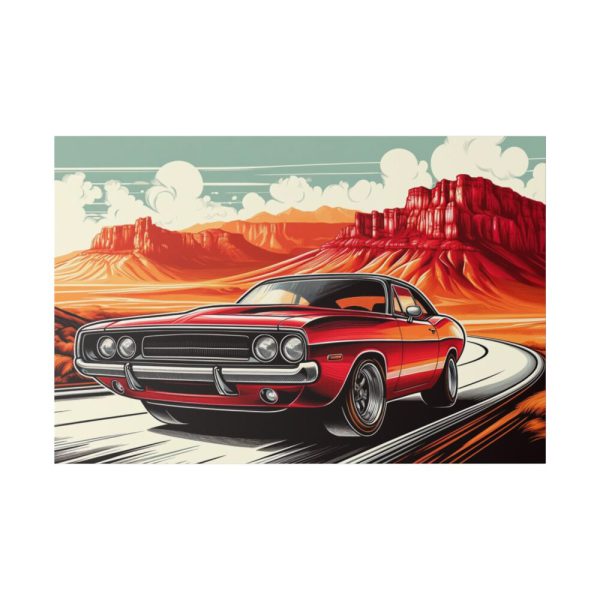 82227-17.jpg Classic Red Muscle Car Standard Canvas
