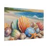 82227-172.jpg Seashells On Sandy Beach Standard Canvas