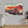 82227-18.jpg Classic Red Muscle Car Standard Canvas
