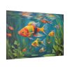 82227-180.jpg Vibrant Fish In The River Standard Canvas