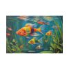 82227-181.jpg Vibrant Fish In The River Standard Canvas