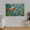 82227-182.jpg Vibrant Fish In The River Standard Canvas