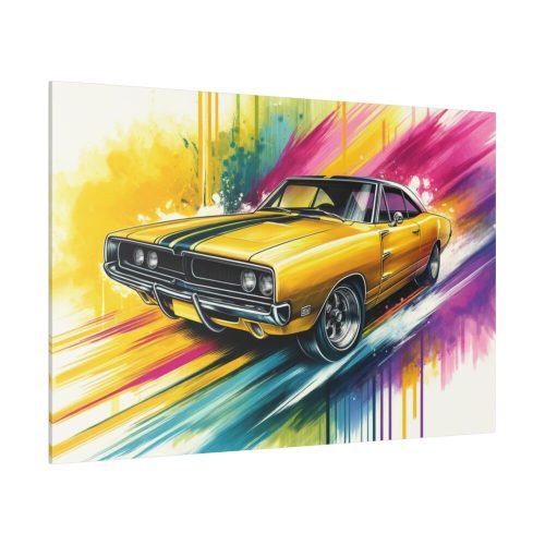 Hand-Painted Artistic Vintage Car Standard Canvas