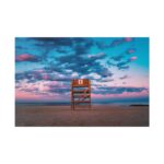 Lifeguard tower number 8 at the Bradley Beach Standard Canvas - Image 2