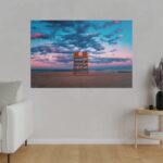 Lifeguard tower number 8 at the Bradley Beach Standard Canvas - Image 3