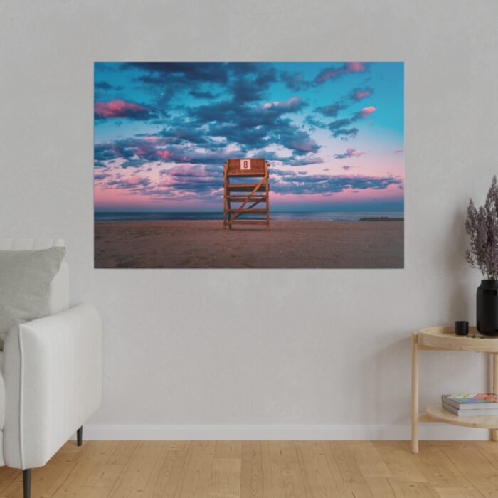 Lifeguard tower number 8 at the Bradley Beach Standard Canvas - Image 3