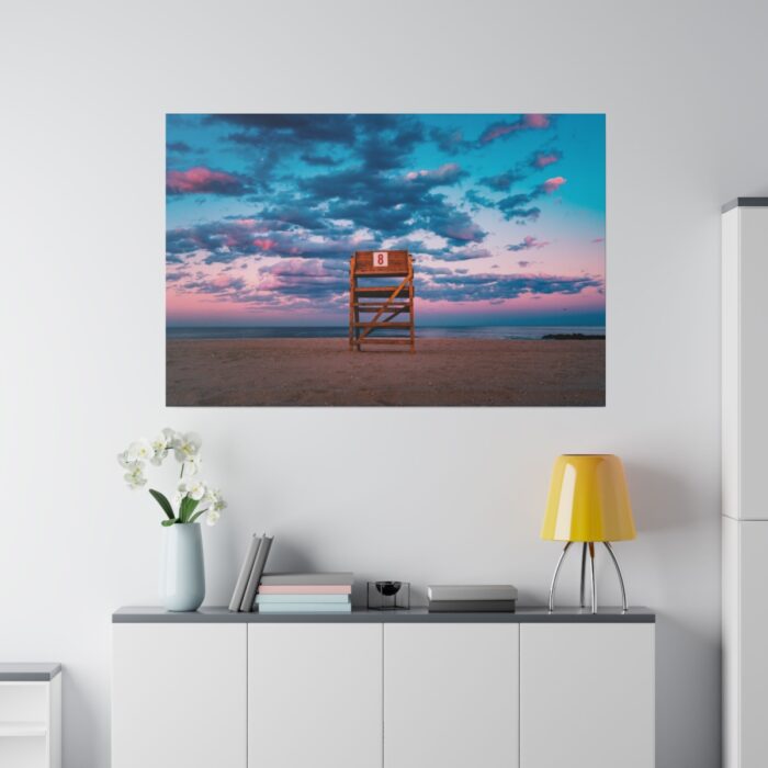 Lifeguard tower number 8 at the Bradley Beach Standard Canvas - Image 4