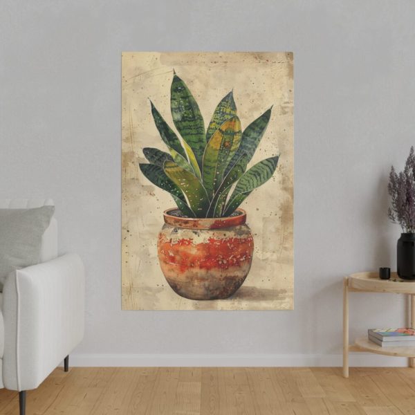 82237-54.jpg Snake Plant In Pot Art Standard Canvas