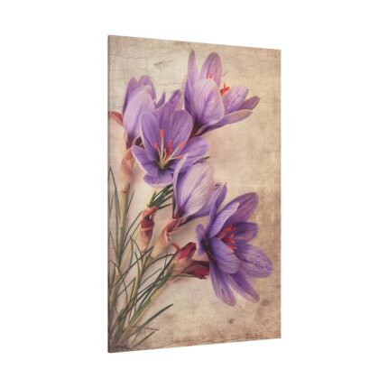 Saffron Flower Grunge Standard Canvas