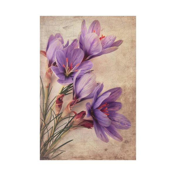 Saffron Flower Grunge Standard Canvas