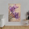 Saffron Flower Grunge Standard Canvas