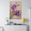 Saffron Flower Grunge Standard Canvas