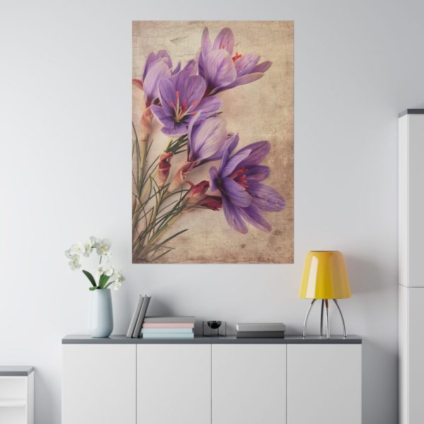 Saffron Flower Grunge Standard Canvas