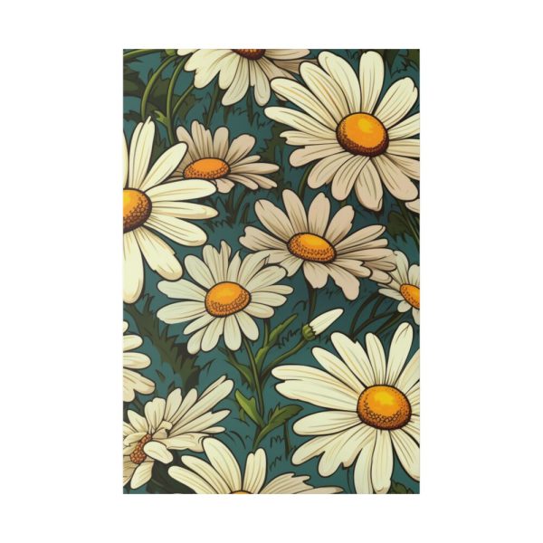 Seamless Daisy Flower Pattern Standard Canvas