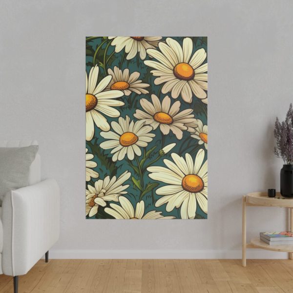 Seamless Daisy Flower Pattern Standard Canvas