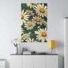 Seamless Daisy Flower Pattern Standard Canvas