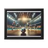 88280-10.jpg Volleyball Game with Players Framed Canvas